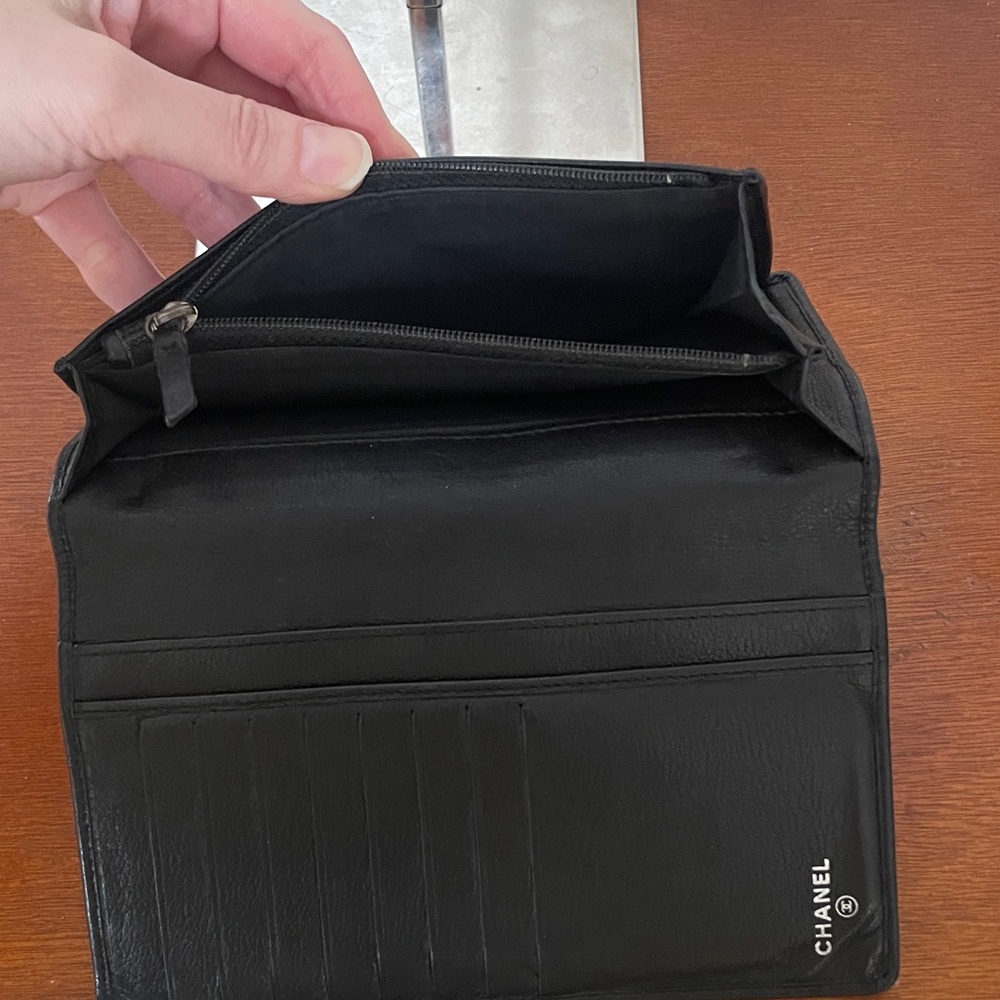 Chanel Black Leather Womens Camilla Wallet - Picture 5 of 12